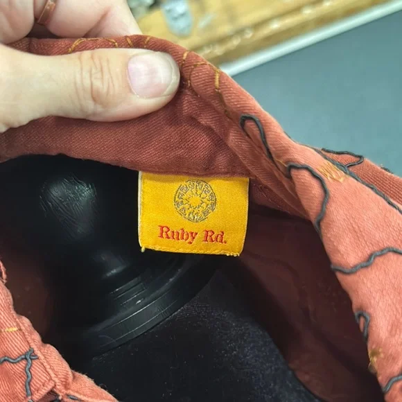 Ruby Rd. Rust Jacket with Abstract Design - Picture 2 of 4